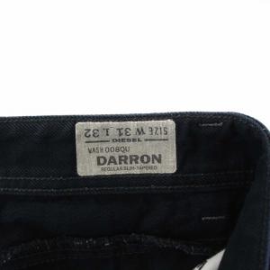 DIESEL DARRON レギュラースリムテーパード デニムパンツ ジーンズ W31 L32 黒 ブラック