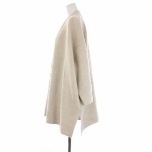 ANAYI 21AW ウールカシミヤスムースカーディガン ロング トッパー 34 XS ベージュ 102128-16-170-11-340