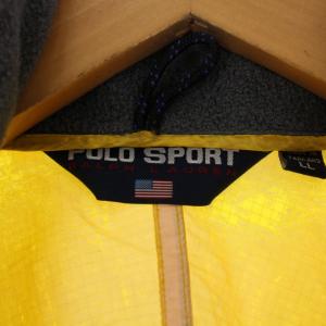 POLO SPORT Ralph Lauren RL-67 ジャンパー ブルゾン ジャケット ジップアップ ロゴ ナイロン LL 黄 イエロー