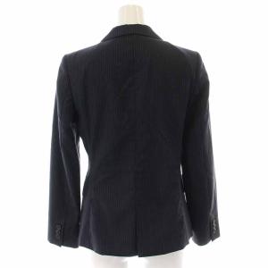 OLD ENGLAND スーツ セットアップ 上下 テーラードジャケット シングル スラックスパンツ ロング ウール ストライプ Loro Piana