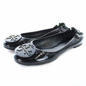 バレエシューズ フラット エナメルレザー 8.5M 25.5cm 黒 ブラック 50008608