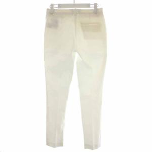 Theory 21SS STRECH CANVAS TREECA 4N テーパードパンツ ロング 00 5号 XS 白 ホワイト
