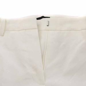 Theory 21SS STRECH CANVAS TREECA 4N テーパードパンツ ロング 00 5号 XS 白 ホワイト