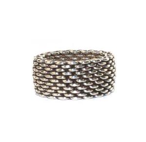 TIFFANY&Co. サマセット リング メッシュ 925 9号 シルバー