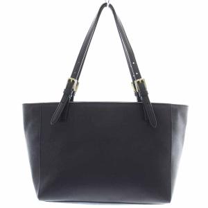 TORY BURCH トートバッグ ハンドバッグ レザー ロゴ 紺 ネイビー