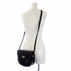 BALLY ショルダーバッグ クロスボディバッグ レザー ゴールド色金具 黒 ブラック