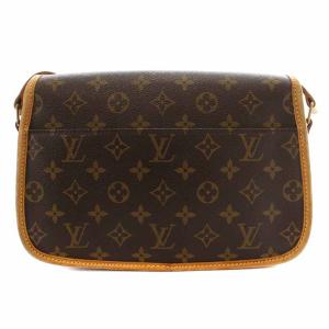 LOUIS VUITTON モノグラム ソローニュ ショルダーバッグ フラップ ブラウン M42250