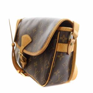 LOUIS VUITTON モノグラム ソローニュ ショルダーバッグ フラップ ブラウン M42250