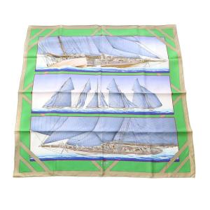 カレ90 RAFALES 疾風 スカーフ シルク ブルー