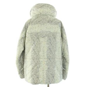 ISSEY MIYAKE 中綿ジャケット ブルゾン アウター 総柄 タグ付き 2 グレー ホワイト