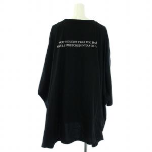 VALENTINO Tシャツ 半袖 オーバーサイズ プリント 総柄 XS 黒 ブラック