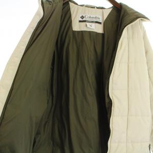 Columbia キュンブーグレイシャージャケット 中綿 ジップアップ フード S ライトグレー PM5065