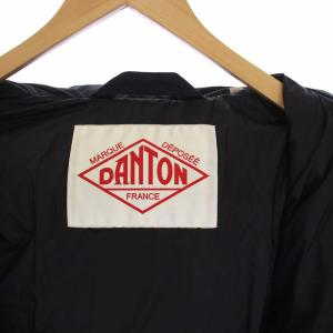 DANTON ダウンジャケット アウター フード 38 M 黒 ブラック JD-8988 NNT