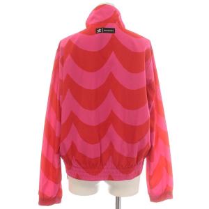 adidas marimekko マリメッコ PRIMEGREEN コラボ トラックジャケット ナイロン ジャケット L 赤 ピンク