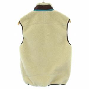 Patagonia クラシックレトロX ベスト ジャケット フリース ジップアップ S アイボリー 茶 ブラウン 23047FA14 14FW