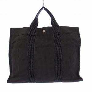 HERMES エールライン トートバッグ ハンドバッグ グレー