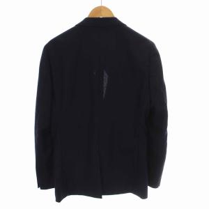 BARNEYS NEW YORK テーラードジャケット 2B センターベント アウター シルク混 48 M 紺 ネイビー ブルー