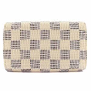 LOUIS VUITTON ダミエ アズール ポルトフォイユ トレゾール 財布 二つ折り アイボリー N61774