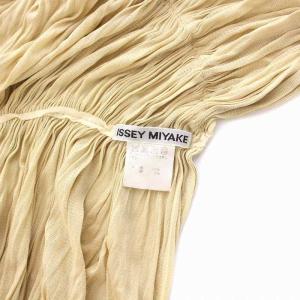 ISSEY MIYAKE ストール ショール シルク ベージュ IM31AD046