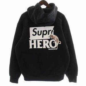 Supreme 22SS ANTIHERO DOG Hooded Sweatshirt パーカー 長袖 S ブラック