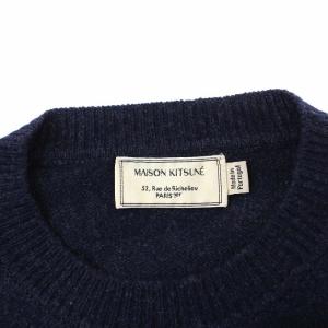 Maison Kitsuné KMM-1481-B ベイビーフォックス ニット セーター 長袖 クルーネック M ネイビー