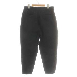 Scye コットン･シルクアクティブパンツ テーパードパンツ イージーパンツ ジップフライ 絹 38 M 黒 ブラック 1120-81022