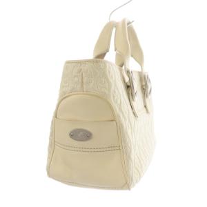 CELINE ブギーバッグ ハンドバッグ トートバッグ キルティング チェーン柄 レザー クリーム アイボリー CE00/35 OH