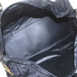 MCM ボストンバッグ ダッフルバッグ ハンドバッグ ショルダーバッグ 2WAY ナイロン レザー 総柄 ロゴ 黒 ブラック