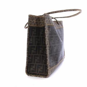 FENDI ズッカ トートバッグ ハンドバッグ 総柄 ベージュ 8BH183