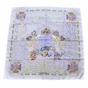 カレ90 RENCONTRE OCEANE 大西洋の出会い スカーフ シルク パープル