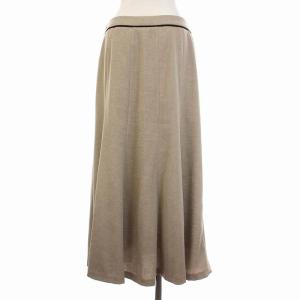 ADORE 20SS ギマライトマキシスカート ロング 38 M ベージュ