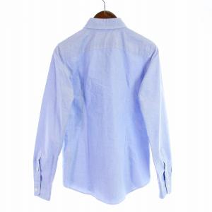 RALPH LAUREN CUSTOM FIT ボタンダウンシャツ カジュアルシャツ 長袖 刺繍 XS 青 ブルー
