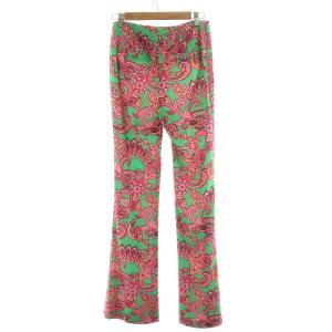 alice + olivia パンツ ペイズリー柄 2 M ピンク 緑 グリーン