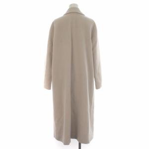 UNITED ARROWS UBCB スナップ テーラードコート チェスターコート アウター ロング 総裏地 シングル 無地 ウール 38 M ベージュ
