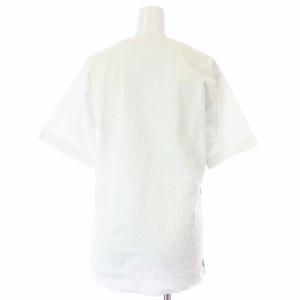 MM6 Maison Margiela 転写 プリントTシャツ カットソー 半袖 S 白 ホワイト 茶 ブラウン