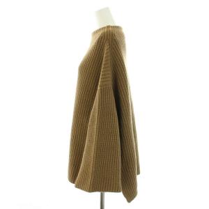 Deuxieme Classe ボートネックアゼニット B/N アゼ KNIT 長袖 ウール カシミヤ混 茶 ブラウン