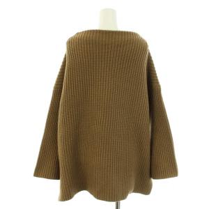 Deuxieme Classe ボートネックアゼニット B/N アゼ KNIT 長袖 ウール カシミヤ混 茶 ブラウン