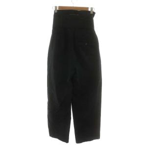 MM6 Maison Margiela ワイドパンツ リボン付き コットン 40 M 黒 ブラック