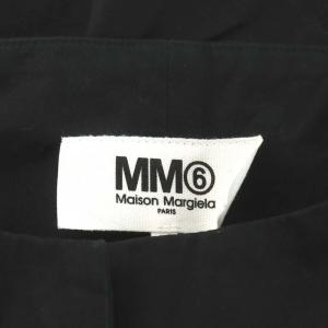 MM6 Maison Margiela ワイドパンツ リボン付き コットン 40 M 黒 ブラック