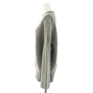 Deuxieme Classe 19AW クール COOLニット セーター モックネック 長袖 リブ編み ハイゲージ ウール グレー