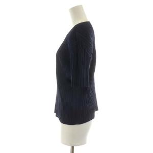 PLEATS PLEASE ISSEY MIYAKE イッセイミヤケ カットソー 半袖 4 XL 紫 パープル