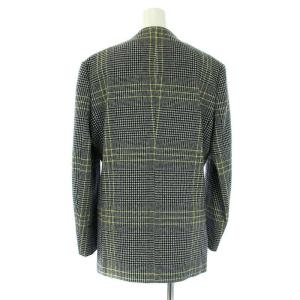 Shinzone 18AW CHECK COLLARLESS JACKET ノーカラージャケット チェック 34 XS グレー 黒 ブラック