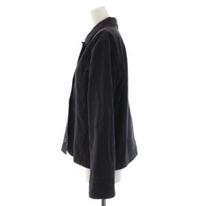 MHL. シャツ ワークシャツ ショート丈 長袖 2 M 黒 ブラック