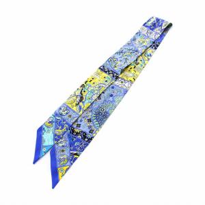 HERMES ツイリースカーフ Au Pays des Oiseaux Fleurs 花咲く鳥たちの国で シルク マルチカラー