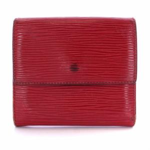 LOUIS VUITTON ポルトモネ・ビエ・カルトクレディ エピ 二つ折り財布 Wホック カスティリアンレッド M63487