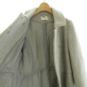 Harrods ステンカラーコート アウター ミドル ウール 2 M グレー