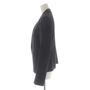 Theory 19AW Tailor Lanai ノーカラージャケット 背抜き ウール 2 M 黒 ブラック 9904222
