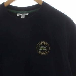 LACOSTE Tシャツ カットソー 半袖 ワニロゴ M 紺 ネイビー