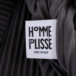 HOMME PLISSE ISSEY MIYAKE Tシャツ カットソー 半袖 クルーネック 2 M グレー HP91JK115