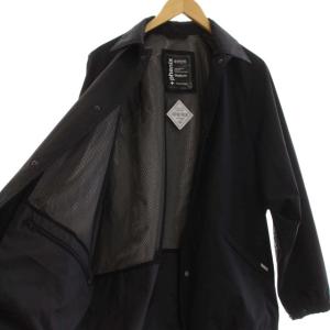 FREAK'S STORE プラスフェニックス+PHENIX 22SS GORE-TEX コーチジャケット 裏地メッシュ プリント M 黒 ブラック